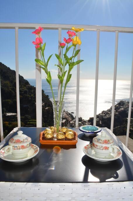 Casa Rossia Breathtaking Sea View Apartment In Позитано Экстерьер фото